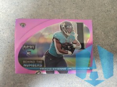 2021 Playoff Behind the Numbers Pink Prizm #BTN-TET Travis Etienne Jr Jaguars